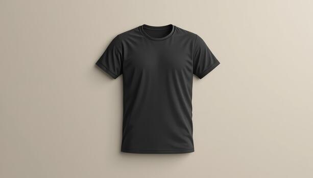 Plain black t-shirt mockup for design photo
