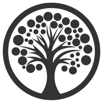 árbol icono sencillo diseño vector