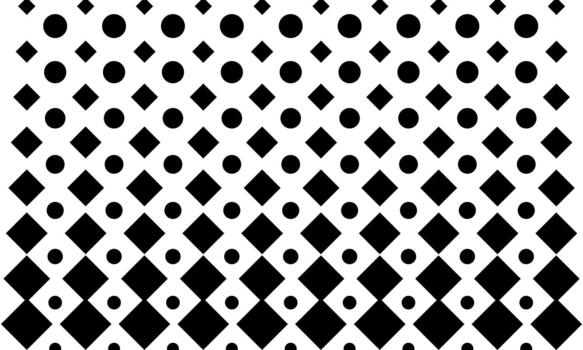 Halftone Pattern with Circles and Squares. vector
