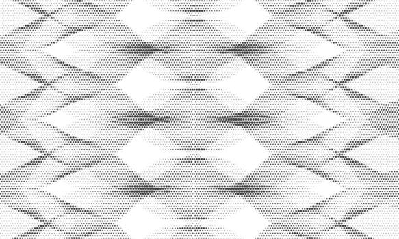 Abstract geometric pattern with halftone effect design. vector