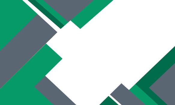 Abstract geometric design with green and gray shapes. vector