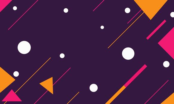 Abstract Geometric Design with Vibrant Colors and Shapes. vector