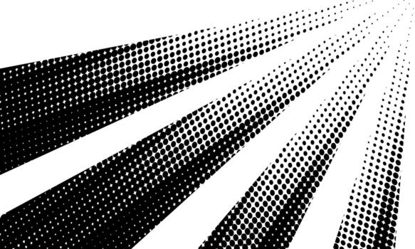 Bold Diagonal Halftone Rays Background vector