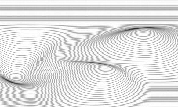 Abstract Wave Pattern with Subtle Gray Gradient. vector