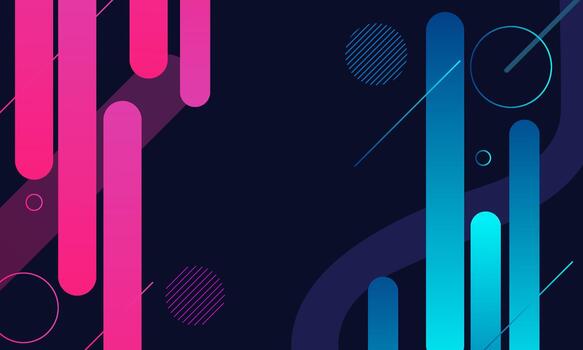 abstract background with colorful lines and shapes vector