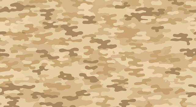 Light sand camo texture background for tactical apparel, Desert camouflage pattern with warm tan and beige tones, Monochromatic earthy beige repeating camouflage vector