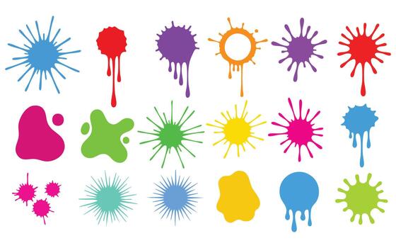 Abstract geometric pattern with vibrant color accents element vector