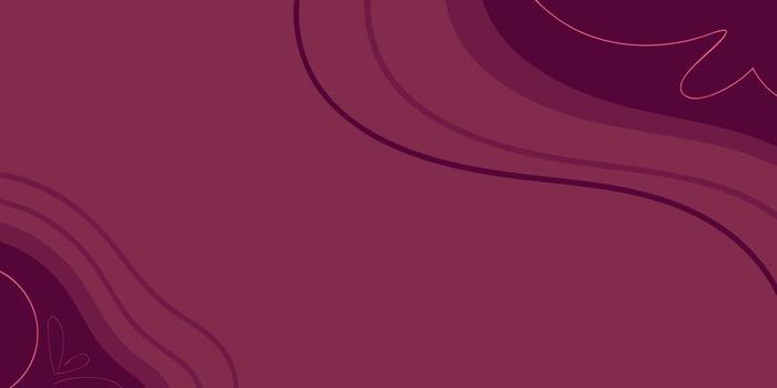 Abstract flowing lines and shapes in deep magenta and burgundy colors creating a modern background vector