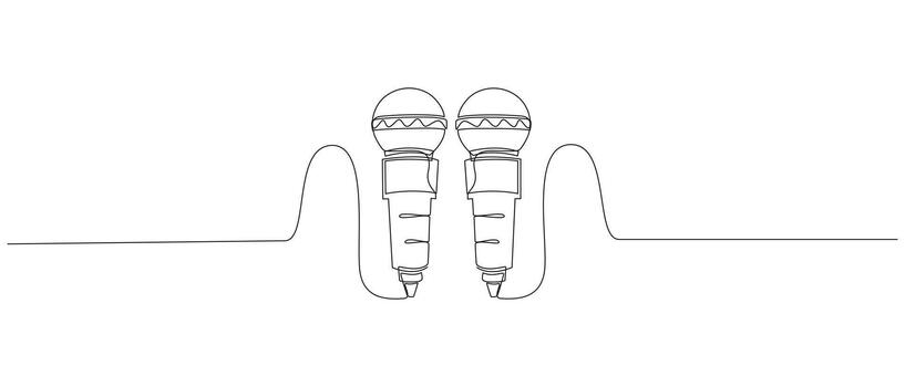 nacional prensa día concepto continuo soltero línea dibujar vector