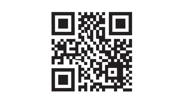 un sencillo negro y blanco qr código en un blanco antecedentes vector