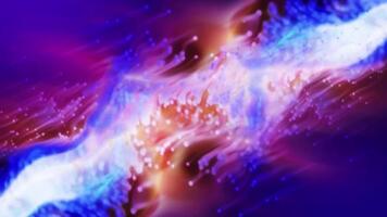 Cosmic Nebula Swirls with Light Particles in Deep Space An Abstract Universe Visualization video