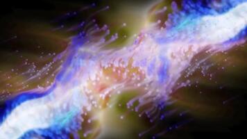 eterisk fusion abstrakt konvergens av ljus och skugga i vätska rörelse video