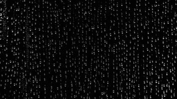 gles dugga droppar på fönster täcka över video