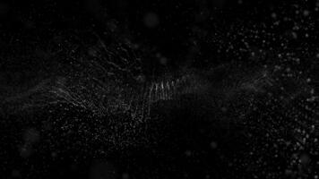 dynamisch Staub Bewegung Bildung ein abstrakt Raum Welle, Raum Staub Bewegung Erstellen ein filmisch kosmisch Atmosphäre video