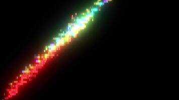 diagonaal glitch gloeiend pixel lijn scannen overgang video