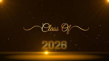 clase de 2026 firmado con ligero efecto antecedentes video