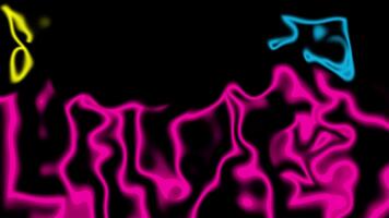 abstrakt och dynamisk mönster rörelse bakgrund med ljus neon Färg video