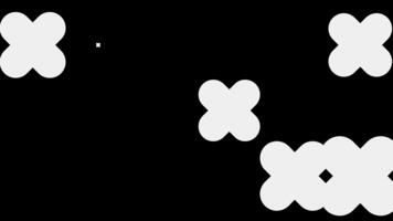 4k antal fot retro trogen element för design. full skärm puss kram rotera. samling av abstrakt grafisk geometrisk symboler och objekt i y2k stil. idealisk för presentationer, rörelse grafik video