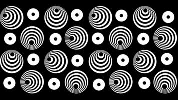 4k antal fot retro trogen element för design. full skärm ögon stor rotera. samling av abstrakt grafisk geometrisk symboler och objekt i y2k stil. idealisk för presentationer, rörelse grafik video