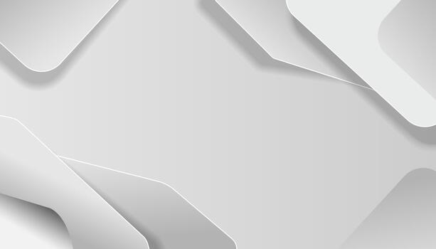 Minimalist White Abstract Layered Background with Soft Shadows vector