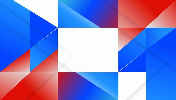 resumen geométrico rojo azul degradado antecedentes con transparente superposición formas vector