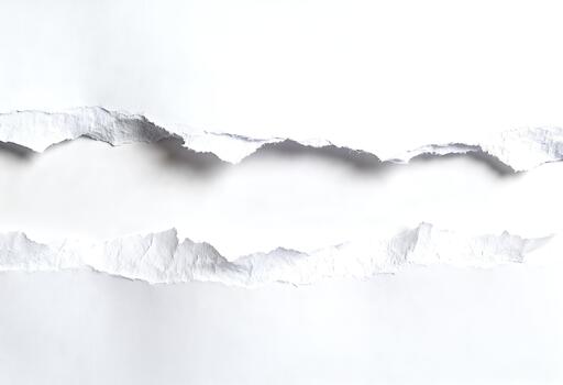 Torn White Paper Revealing a Glimpse of the Unknown. photo