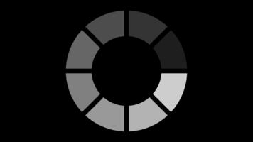looping animering av en cirkulär läser in spinnare på en transparent bakgrund video