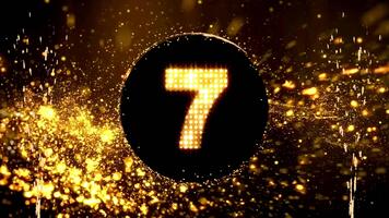 Black Gold Festive Launch Intro Particle Timer Countdown video