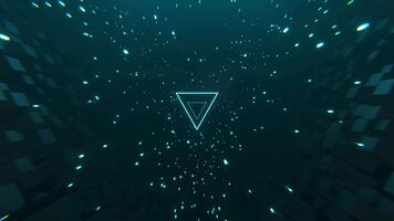 blå neon digital sci-fi trogen lansera intro timer nedräkning video