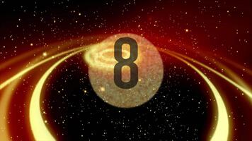 Black Gold Festive Particle Happy New Year Timer Countdown video