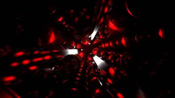 röd och vit cyber ström med pulserande element och neon bakgrund vj slinga i 4k video