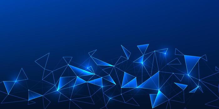 Abstract blue geometric background vector