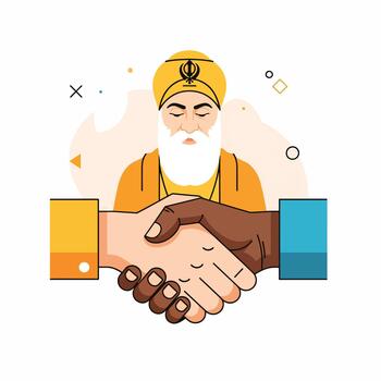 Diversity and Inclusion A Handshake of Unity and Respect vector