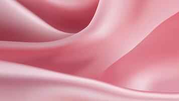 abstrakt vågig rosa tyg textur. flytande holografiska bakgrund. slät silke tyg yta med krusningar och veck på de vävnad holografiska pastell bakgrund med 3d tolkning i sömlös slinga. video