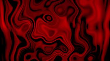 abstrakt vågig röd tyg olja textur. flytande holografiska bakgrund. slät silke tyg yta med krusningar och veck på de vävnad holografiska pastell bakgrund med 3d tolkning i sömlös slinga video