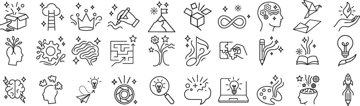A set of hand drawn symbols that are used to make a design vector