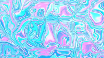 psychedelic animering i abstrakt stil på färgrik bakgrund. abstrakt vätska flytande yta lila blå bakgrund. video
