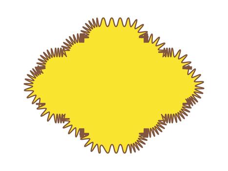 bstract design of a zigzag edge diamond shape vector