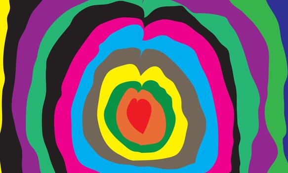 vistoso resumen concéntrico círculos modelo antecedentes vector