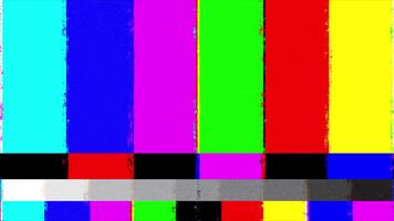 Animated Color Bars and Gray Scale Pattern for Technical Testing and Calibration video