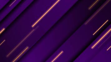 mörk violett geometrisk rörelse design med orange laser rader video