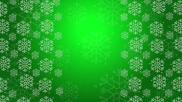 klotter snö översikt sömlös mönster smyckande en ljus grön upprepa bakgrund. slinga rörelse grafisk. video