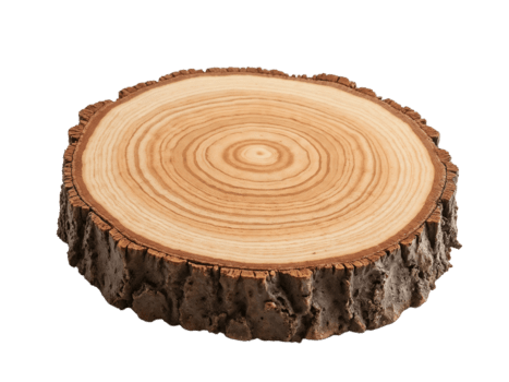 uma árvore toco com uma circular cortar dentro isto png