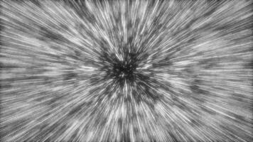 Dynamic lightspeed tunnel with glowing streaks visualizing a hyperspace jump and futuristic spacecraft motion video
