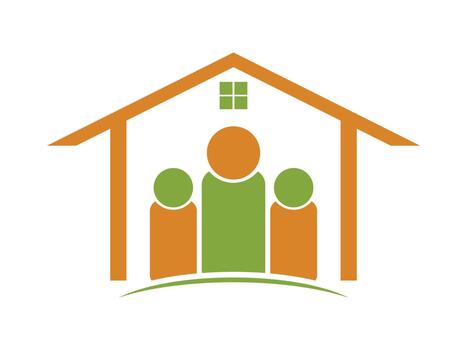 People Home Icon, Minimal and Modern Symbol for UI UX and Digital Projects vector