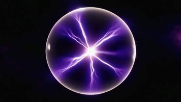 Captivating plasma ball pulses with vibrant electrical energy, a dynamic display of science and power video