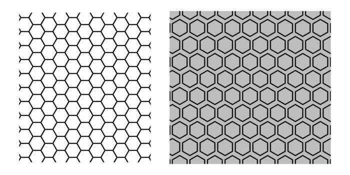Honeycomb Hexagon Pattern Geometry Abstract Background. vector