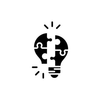 Get a glimpse of problem solving icon in modern style, illustration eps10. vector