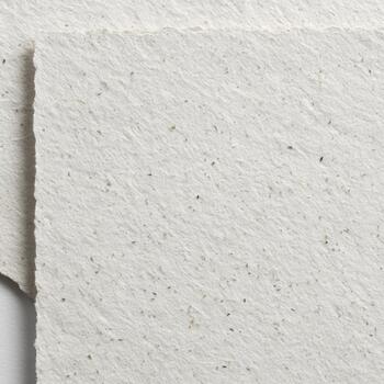 Handmade paper sheets with natural texture in close view photo