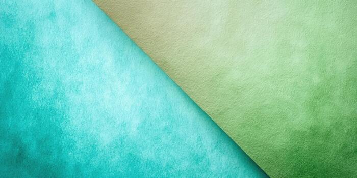 Soft gradient paper background in shades of aqua and green photo